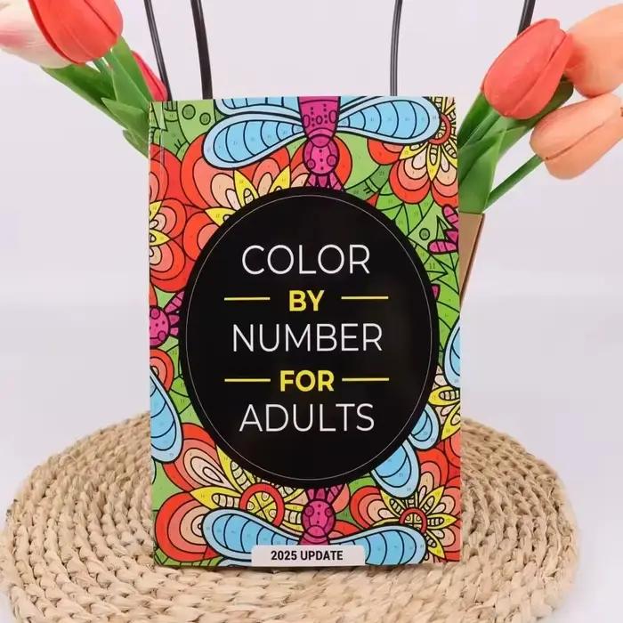 Coloriage par numéros pour adultes, fond unique, livre de coloriage pour soulager le stress, thérapie contre l'anxiété, dessin, peinture, livre pour hommes, femmes, adolescents