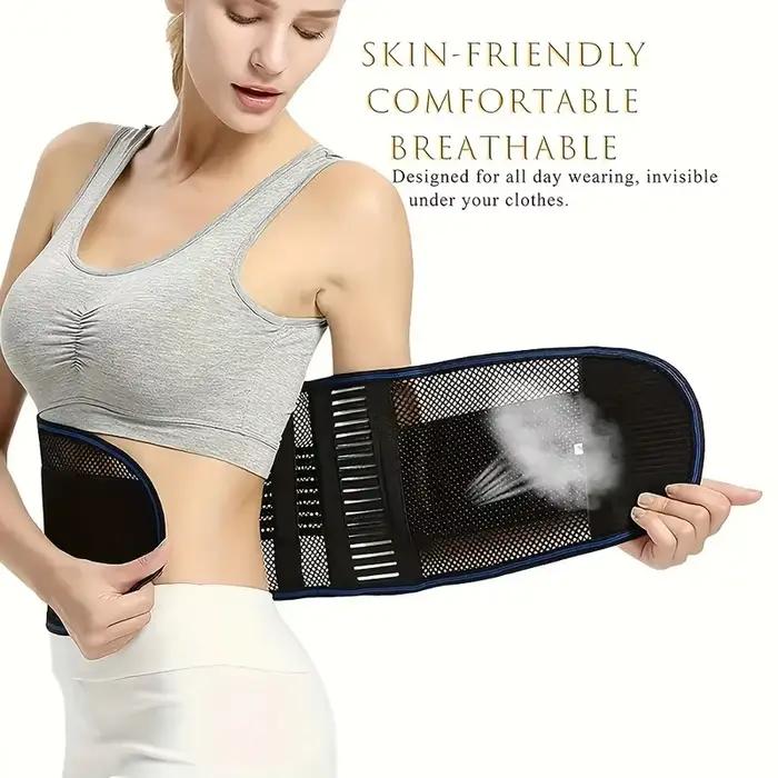 Ceinture de soutien lombaire, Compression de la taille, maille respirante, attelle pour le bas du dos, élastique réglable, soulagement de la douleur, soutien de la colonne vertébrale