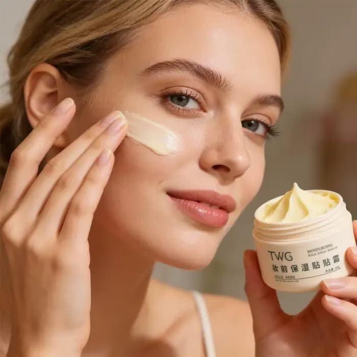 Patchs et crèmes hydratants avant le maquillage