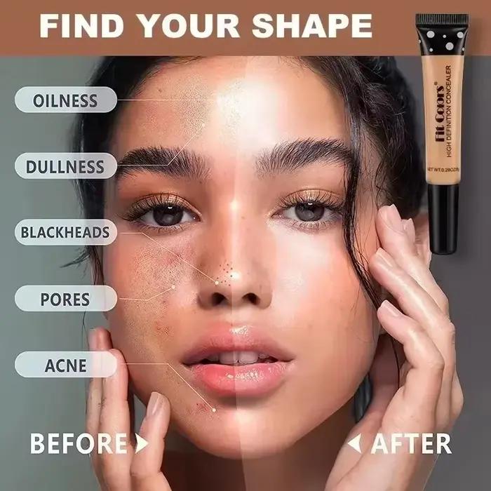 Crème de fond de teint mate pour le visage