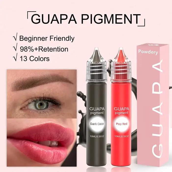 REACH certifié professionnel poudre liquide tatouage Pigment Semi-Permanent maquillage tatouages encres pour SMP cuir