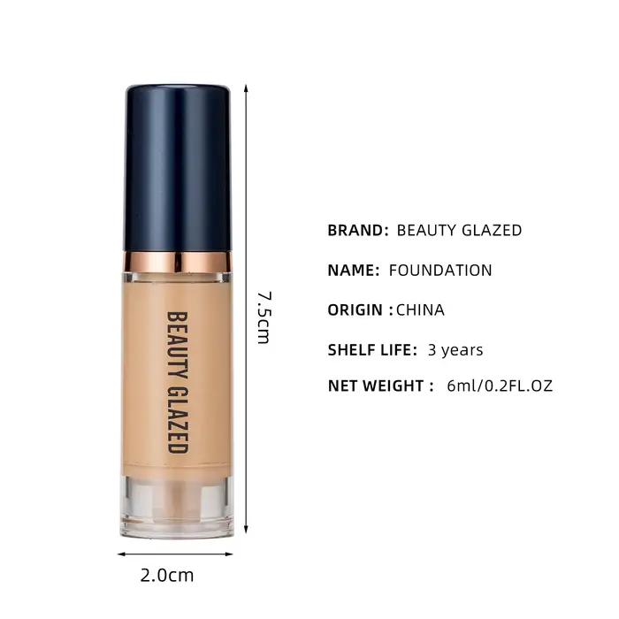 BEAUTY GLAZED Fond de teint liquide 6 couleurs