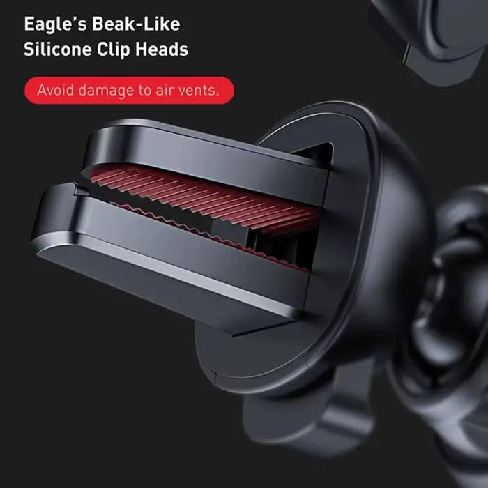 Baseus Support de téléphone de voiture en métal gravité Auto évent Support de téléphone portable pour 4.7-6.5 pouces téléphone Invisible Support de voiture