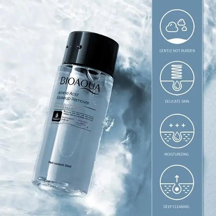 Démaquillant Bioaqua 50ML – Liquide Nettoyant Visage Facile à Utiliser