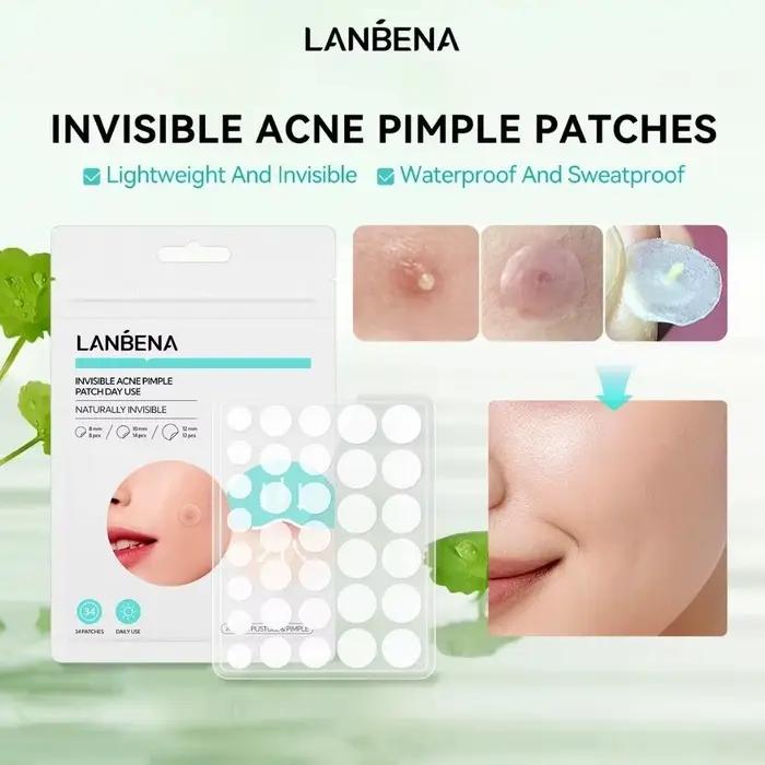 LANBENA Patchs anti-acné invisibles pour usage quotidien et nocturne