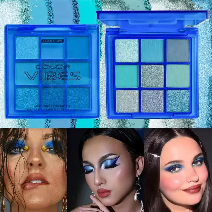 Palette de fard à barrage bleu sang