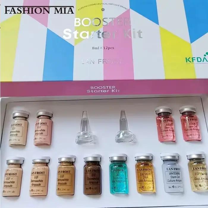 Kit de démarrage coréen 8ml BB Cream Ampoule Skin Booster Peptides/Niacinamide Fond de Teint Crème Anti-rides Hydratante Soin de la Peau