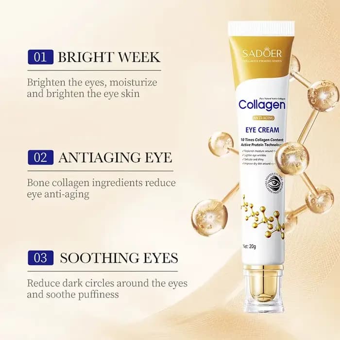 SADOER crème pour les yeux au collagène