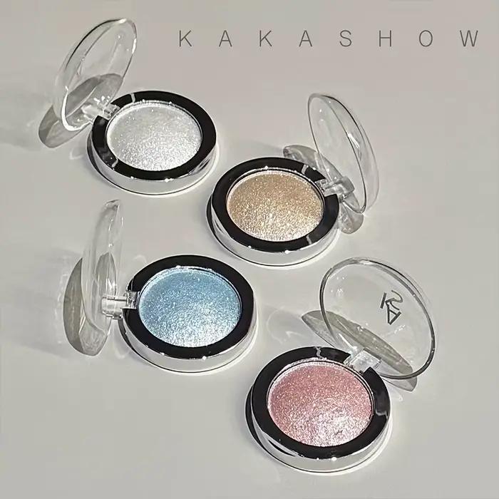 Kakashow Crème illuminatrice scintillante, paillettes délicates, longue tenue, éclaircit les yeux et le visage, cadeaux de la Saint-Valentin