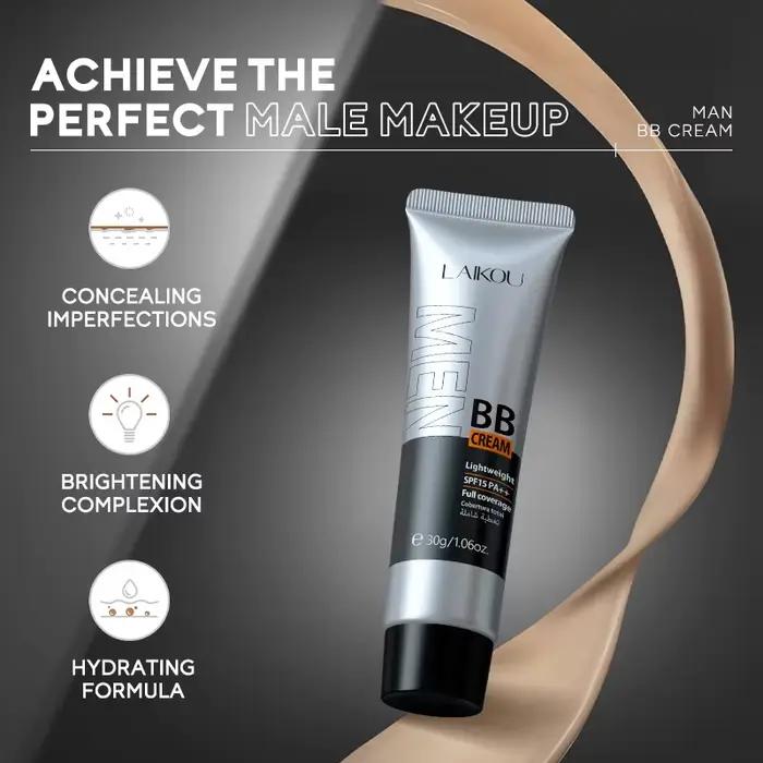 BB crème pour hommes, couverture complète