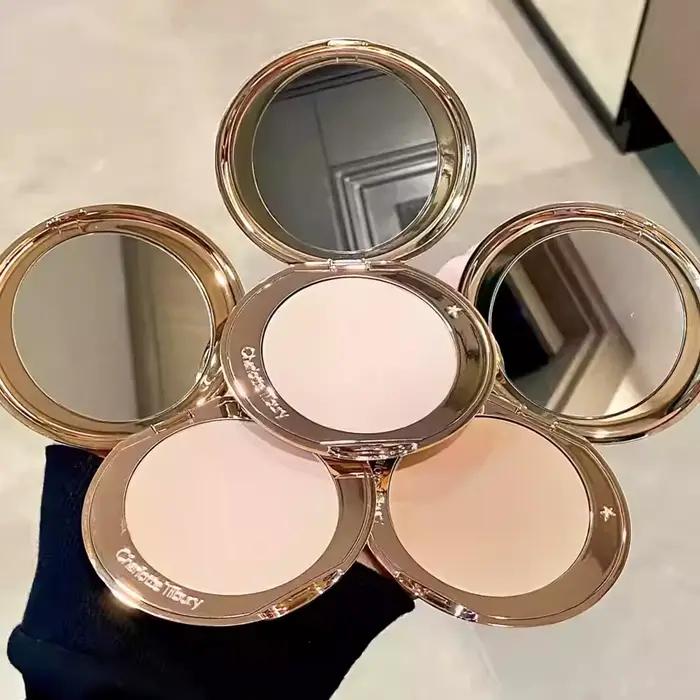 CT Face Foundation Setting Spray et Poudre Compacte Fond de Teint Liquide Lissant Super Fini Contrôle du Sébum