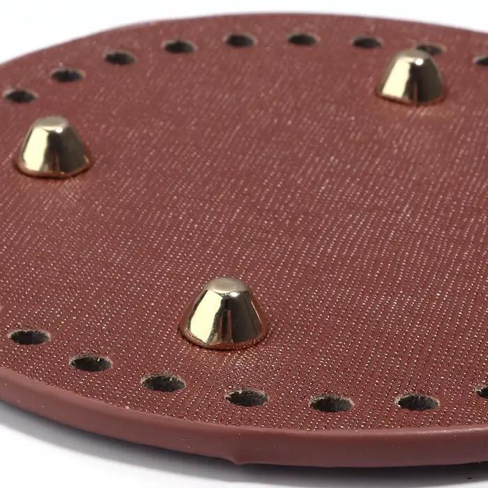12 /15 /18cm sac rond bas Shaper Rivets sac Crochet tissé à la main bricolage pour coussin fait à la main sacs sac Base