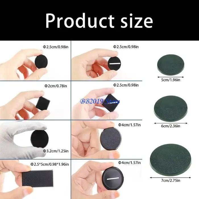 Q0KB – Support Base pour modèle Wargame, 20 pièces, Support inférieur pour figurines différents diamètres