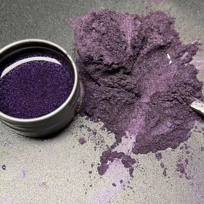Poudre de Pigment Diamantée Mica Lilas Luxe Vibrant pour Fard à Paupières