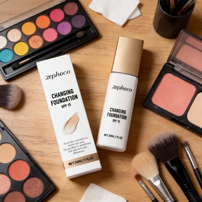 Fond de teint Zephoco changeant de couleur SPF 15