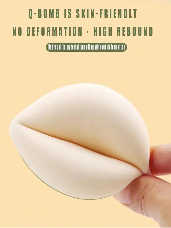 Éponge de fond de teint douce et non mangeante haute densité et rebondissante pour un maquillage impeccable occcasions spéciales et tous les jours blanc bleu rose