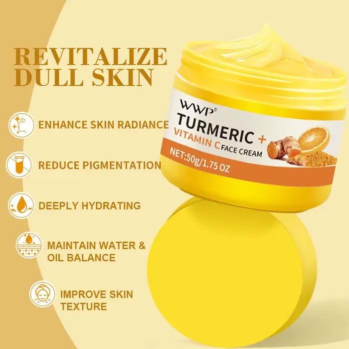 Crème pour le visage au curcuma