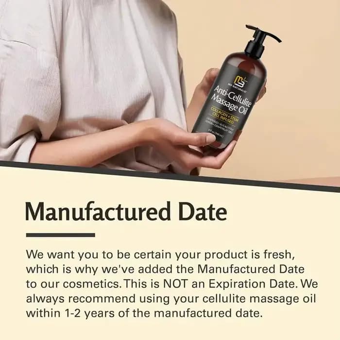 L'anti-Cellulite au collagène et à tige de 240 ml améliore la peau huile de massage tendre et ferme