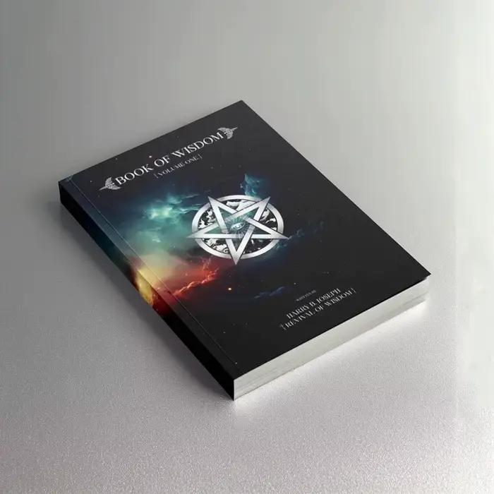 Livre de sagesse avec pages colorées, cahier d'orientation de la vie philosophique pour l'auto-reflet et la méditation