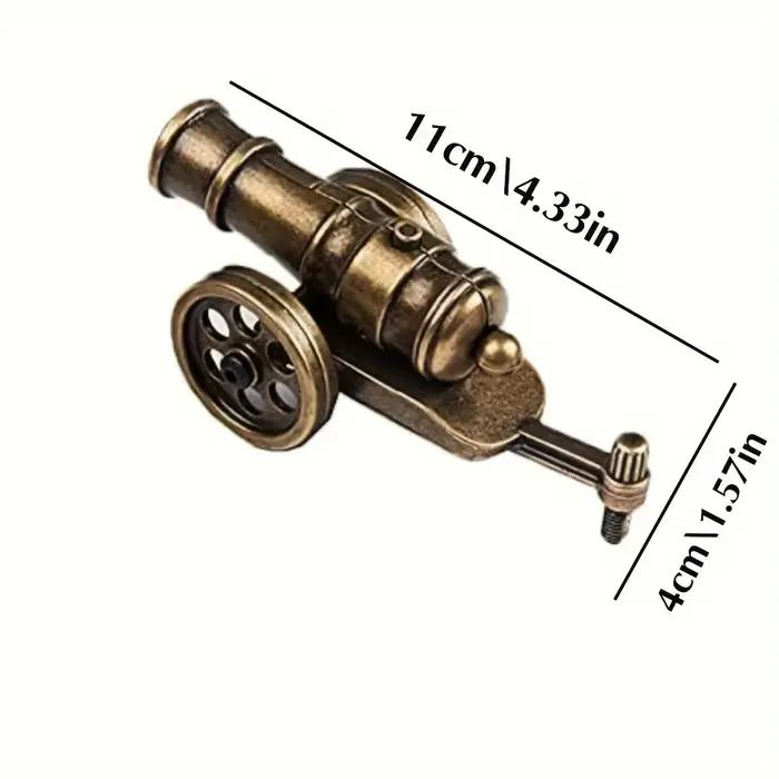 1 modèle de mini canon tirable : réplique militaire pour décoration de table - Un jouet sportif de tir unique et un cadeau de collection !