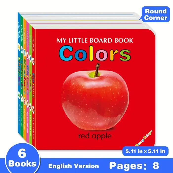 Livre de cartes à motifs colorés, cadeau interactif pour le développement sensoriel, les couleurs vives favorisent l'éducation précoce à la lecture