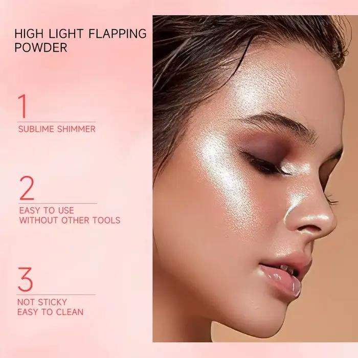 Surligneur poudre blanc clair De lune Polvo De Hadas paillettes miroitant Contour ombrage illuminateur pour femmes