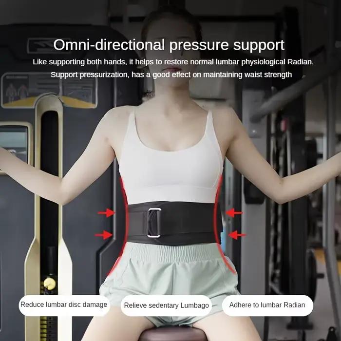 Ceinture de soutien du dos pour femmes et hommes, soulage les maux de dos, fournit un soutien lombaire tout autour pour la salle de sport, les sports de plein air