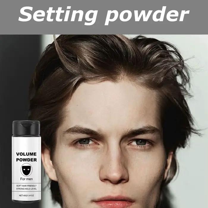 40g Texture de cheveux puissance volumisante cheveux longue durée contrôle de l'huile poudre de cheveux moelleux pour hommes améliorant le style traitement de soin des cheveux