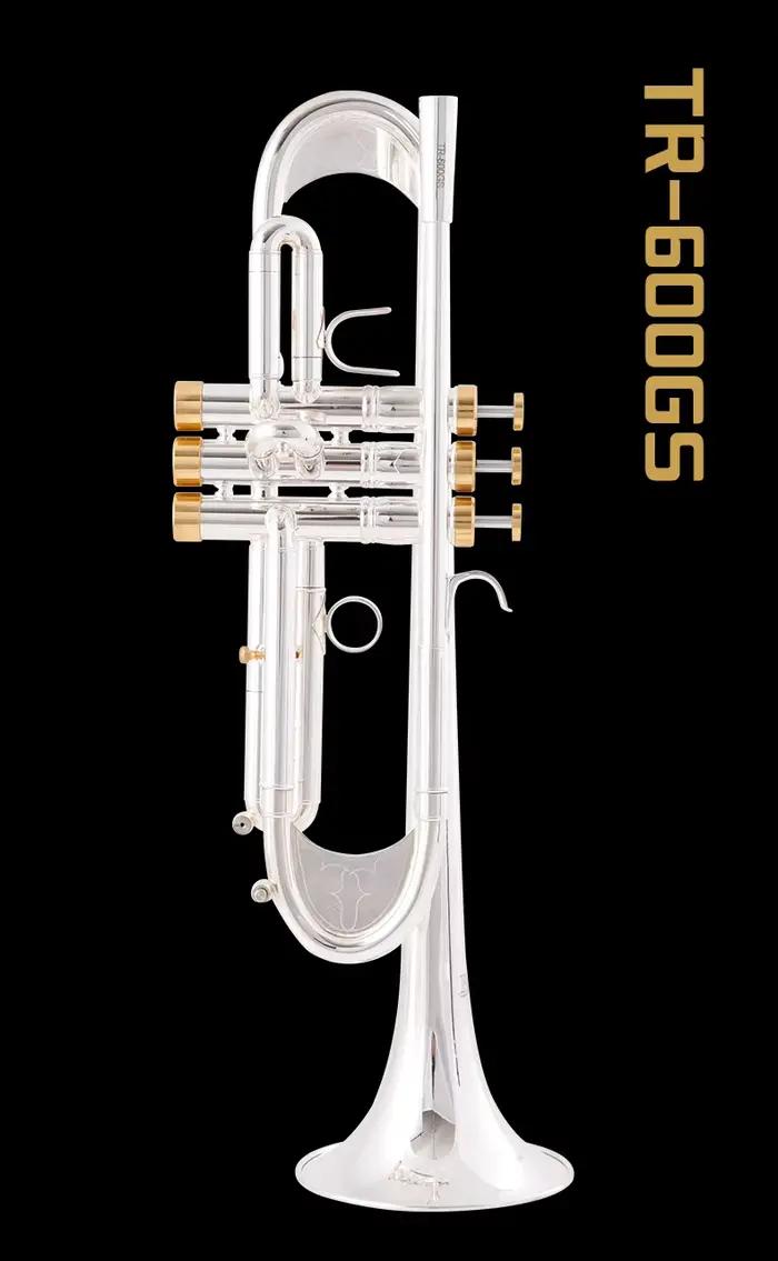 Nouveau Vincent Bach Bb trompette haute qualité laque or argent plaqué trompette en laiton Instruments de musique Type Composite trompette