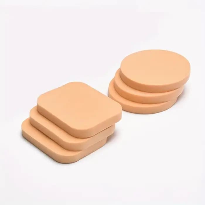 Lot de 10/6 éponges de maquillage rondes et carrées