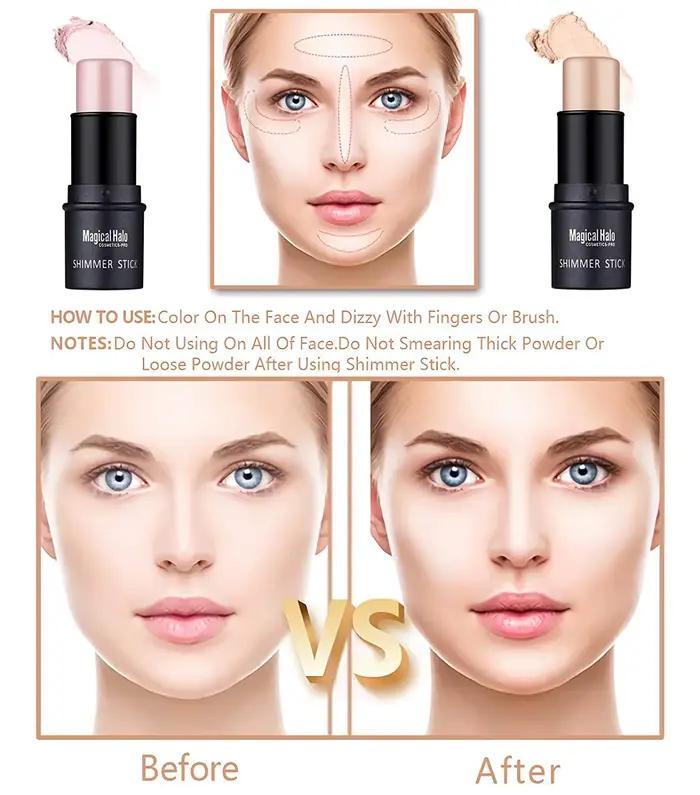 Bâton de maquillage à paillettes pour femmes