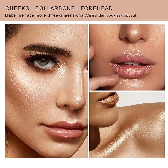 Bâton de maquillage à paillettes pour femmes
