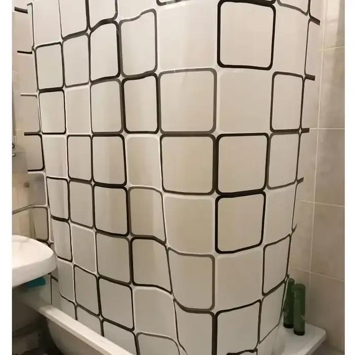 HOCurtain-Ensemble de rideaux de douche étanches, 12 crochets et anneaux, 180x200cm