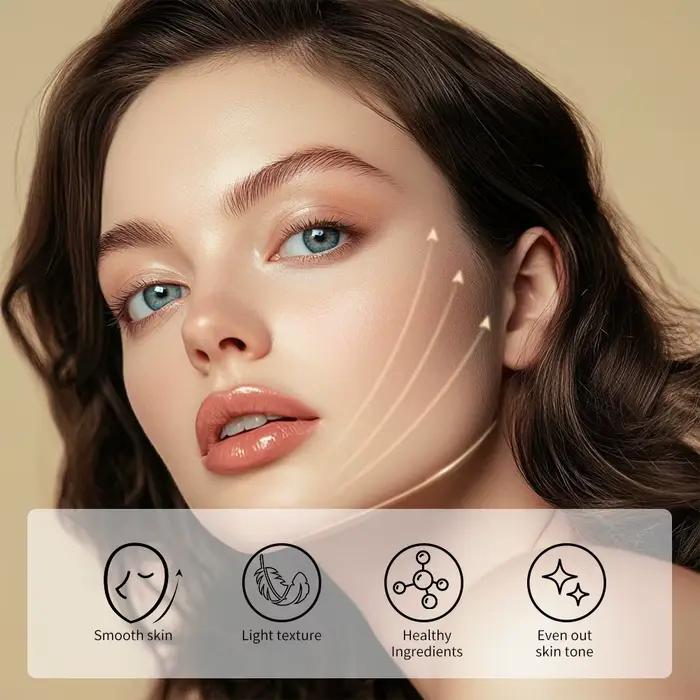 Apprêt hydratant sans filtre pour le visage, 1 pièce, avant le maquillage