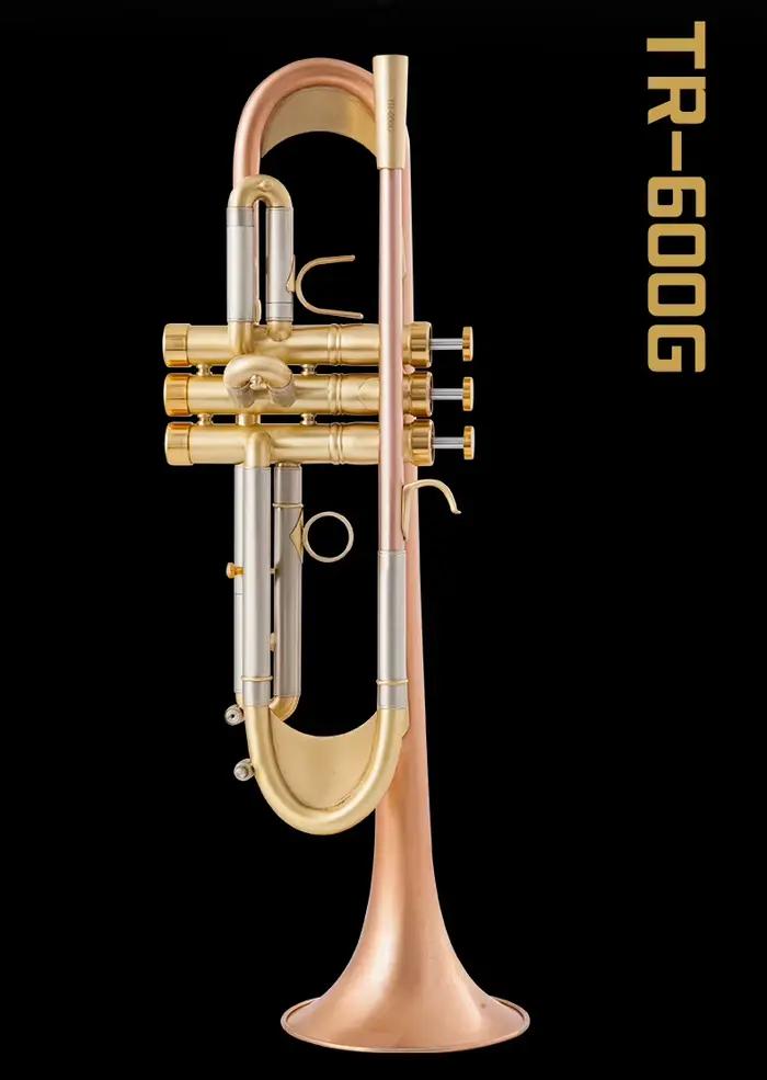 Nouveau Vincent Bach Bb trompette haute qualité laque or argent plaqué trompette en laiton Instruments de musique Type Composite trompette