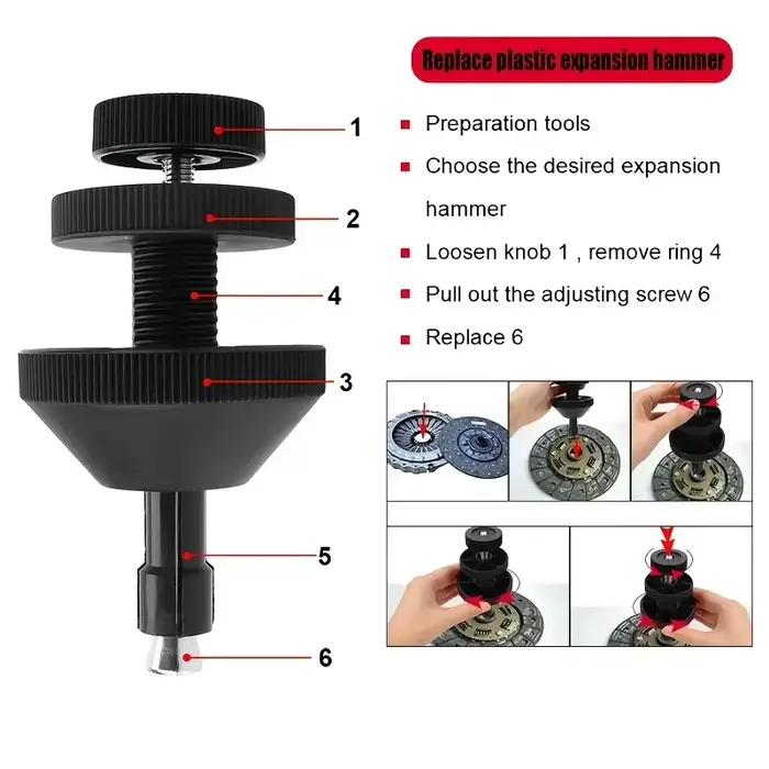 Outil universel de centrage d'alignement d'embrayage de voiture, correcteur de trou d'embrayage automatique, Correction d'embrayage de voiture, outil de réparation de retrait de verrouillage