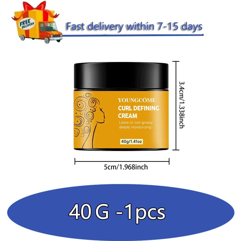 Curl définissant la crème coiffant sculptant crépus ondulés Boost élastine volumisant moelleux épais