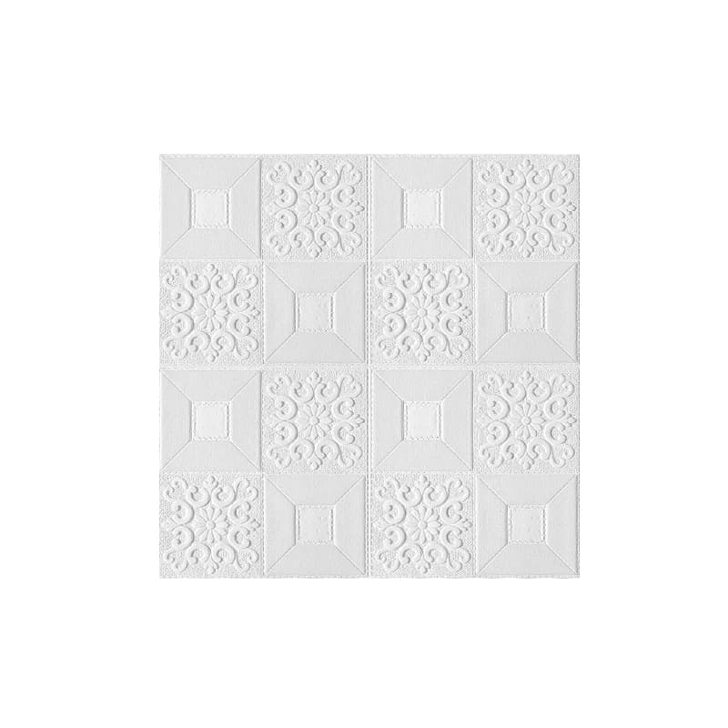 Papier peint de plafond de grande taille 70x70cm, 10 pièces, brique 3D, autocollants muraux imperméa