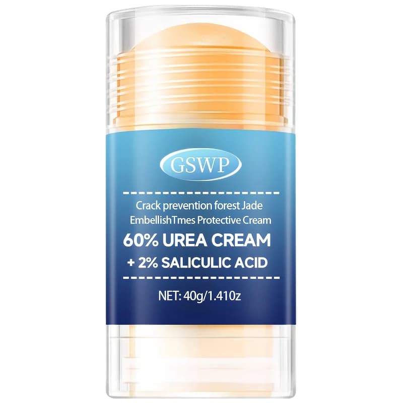 Crème pour les pieds GSWP à 60 % d'urée, 2 % d'acide salicylique, riche en urée et en vitamine E, no