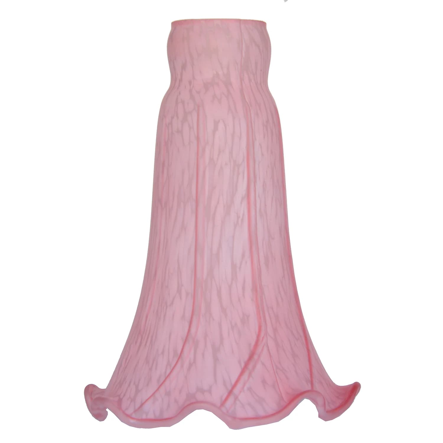Abat-jour de lys rose pour sécuritaires, abat-jour de remplacement en verre tulipe, 4.5 po de large 