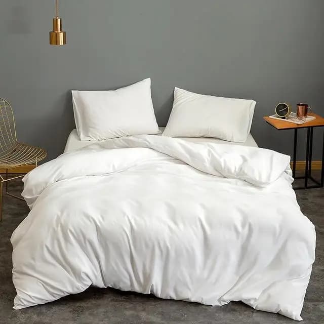Housse de couette rose, taie d'oreiller pour filles, couleur unie, pociel, 200x220, housse de couett