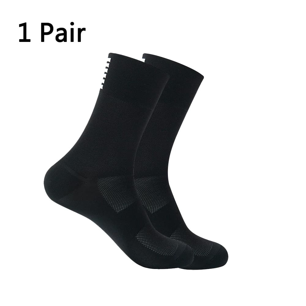 YKYWBIKE Chaussettes de cyclisme sportives de course, chaussettes de sport professionnelles respiran