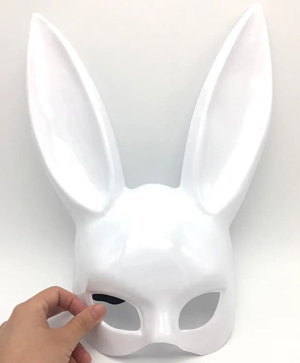 Masque de lapin avec oreilles de lapin, costume de fête, bar, boîte de nuit, carnaval, nouveau