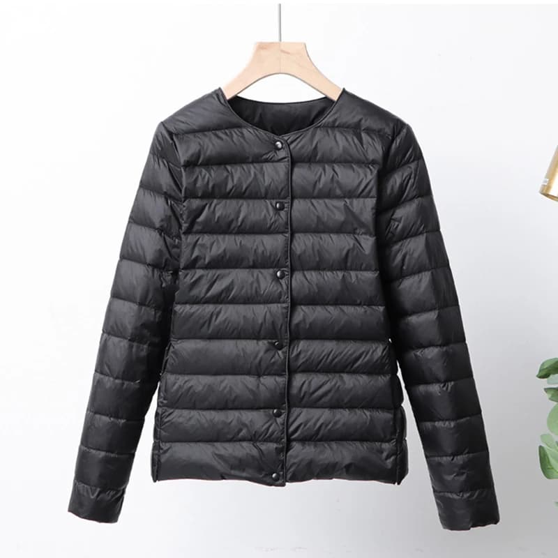 Doudoune ultra légère pour femme, manteau chaud, vestes courtes, rose, blanc, ultra fin
