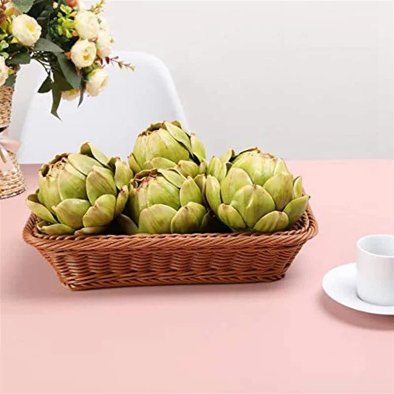 ABYN-30Pcs vert artificiel artificiel artificiel artificiel fausse fleur en plastique faux artichaud