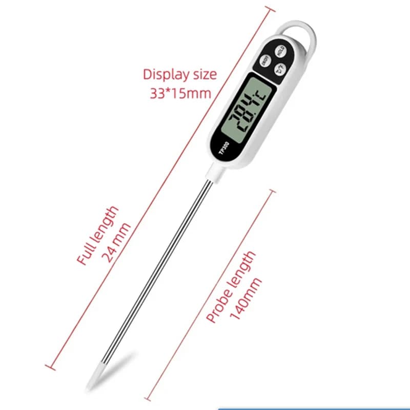 Thermomètre numérique de cuisine pour viande, lait et barbecue – Sonde électronique de température p