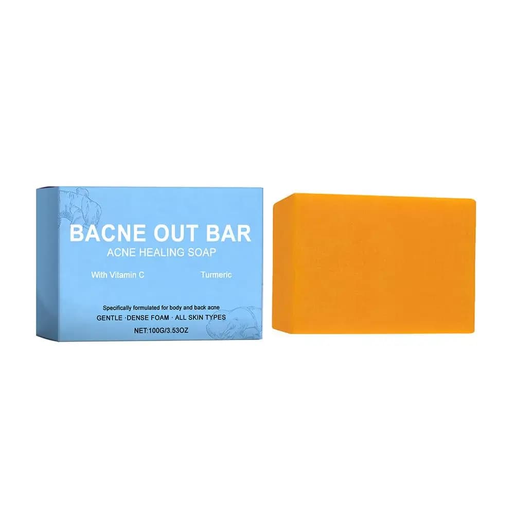 Savon artisanal au curcuma 100g, élimine les boutons, anti-acné, blanchissant, pour le corps et le v