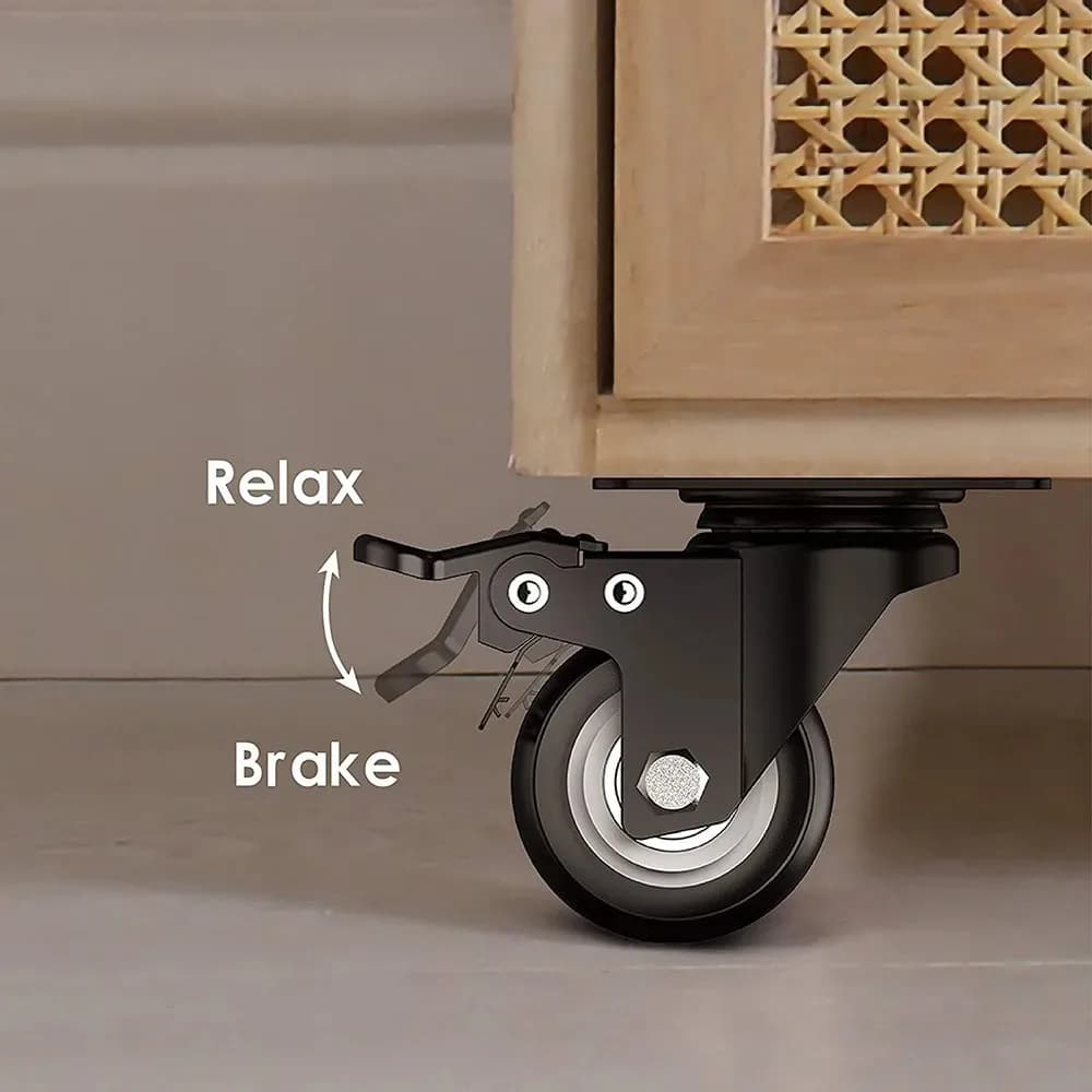 Roulettes pivotantes pour meubles, 1.5 pouces, 4 pièces/lot, pour chariot à plateforme robuste, chai