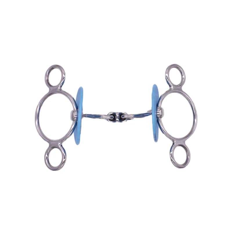 Embout Pelham 3 pièces avec embout de cheval de protection
