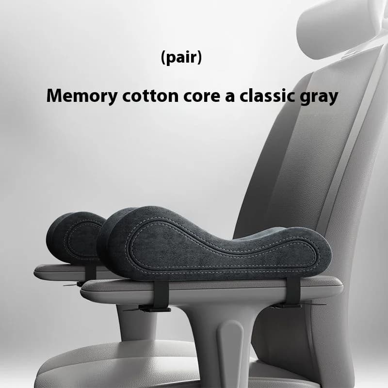 1 paire de coussinets d'accoudoir de chaise en coton à mémoire de forme, coussin d'accoudoir de chai